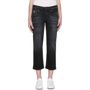 R13 Boy Straight Jeans (Kingston Black Clean)
